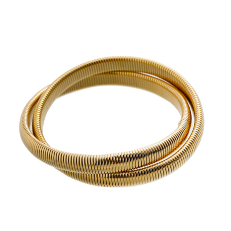 Double Striped bracelet - 8mm - B66487-2 - 14K
