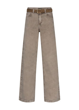 Jeans Colette & Belt Truffle - Red Button
