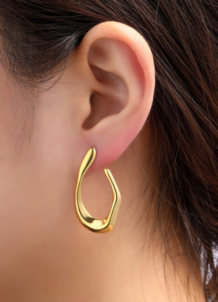 Flame Stud - E66295-2 - 14K