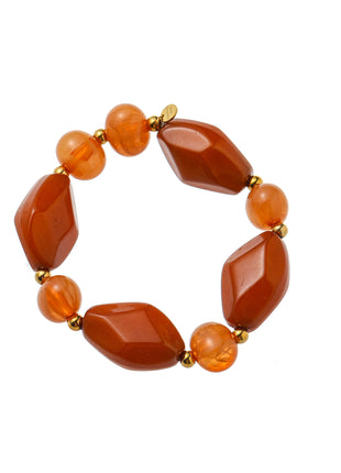 Diamond Shapes Beads - B66448-3 - Cognac