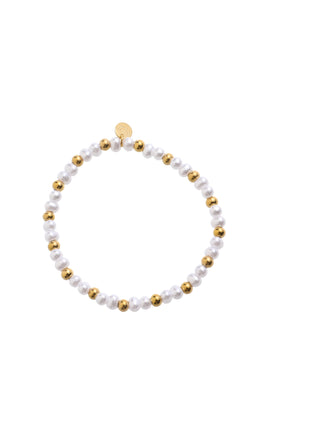 Double Pearls Balsy Bracelet - B66377-2 - 14K