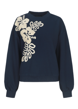 Zephyra trui PU Dark Blue - G-Maxx
