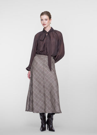Geisha rok Brown/Blue