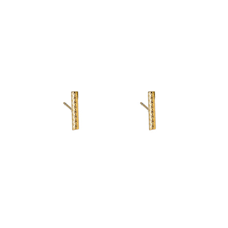 Hammered Stud - E66171-2 - 14K