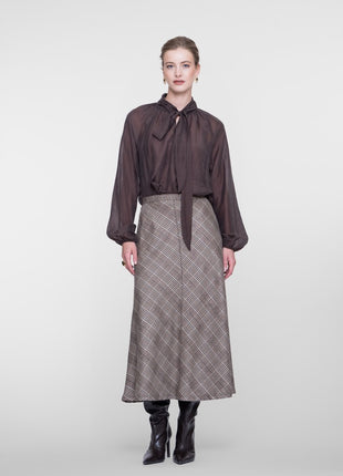 Geisha rok Brown/Blue
