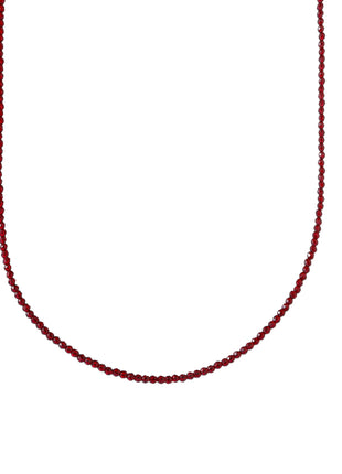 Small Beads Necklace - N66514-04 - Burgundy