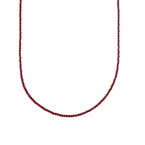 Small Beads Necklace - N66514-04 - Burgundy