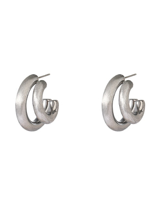 Matt Double Hollow Hoop - E66341-1 - RH