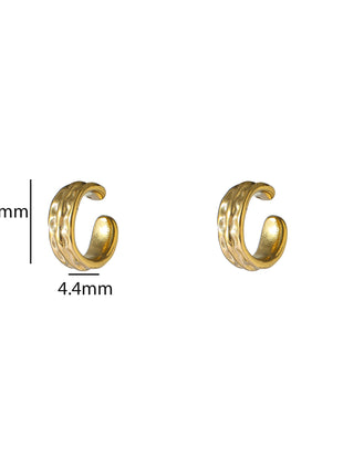 Striped Earcuff - C66361-2 - 14K
