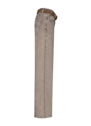 Jeans Colette & Belt Truffle - Red Button