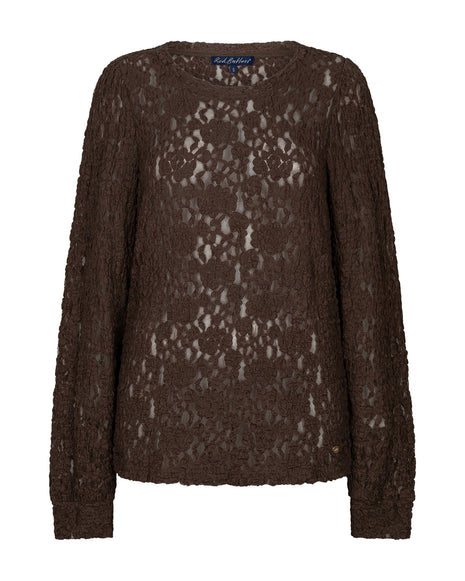 Red Button Top Lace Mud