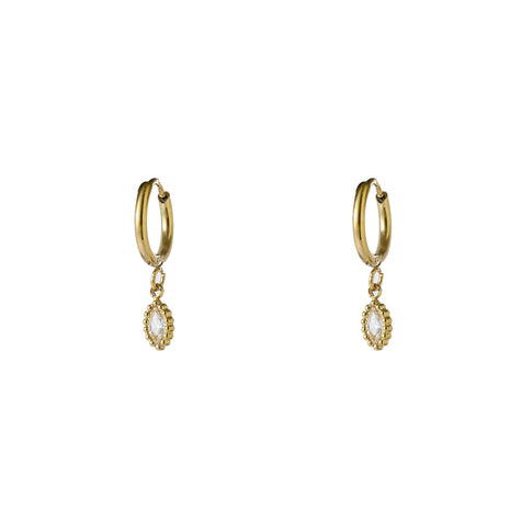 Small Sparkle Diamond Hoop - E66095-2 - 14K