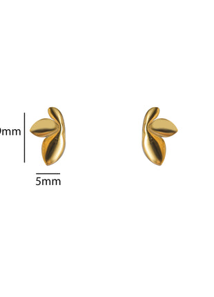 Small Lily Stud - E66173-2 - 14K