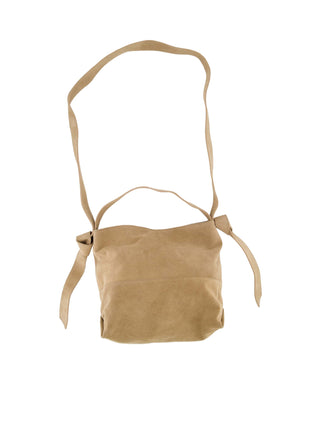 Suède tas met knoopdetail - Zusss