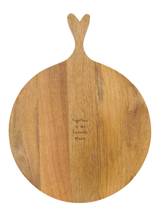 Ronde serveerplank hart Together Is My Favorite Place - Zusss