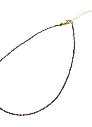 Small Beads Necklace - N66514-06 - Dark Brown