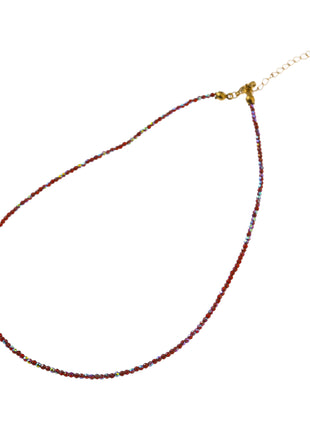 Small Beads Necklace - N66514-05 - Oily Brown
