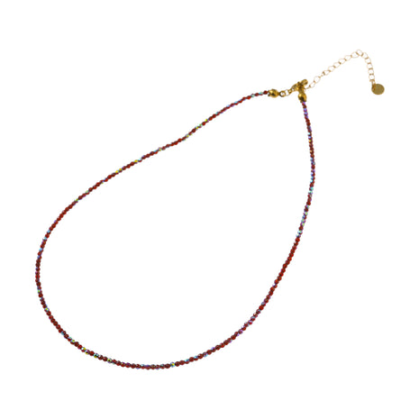 Small Beads Necklace - N66514-05 - Oily Brown