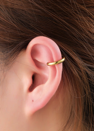 Smooth Round Earcuff - C66362-2 - 14K