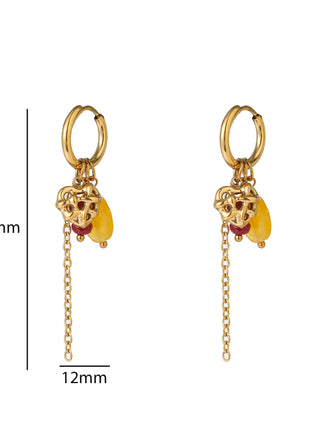 Winter Hoop - E66041-2 - 14K + Yellow