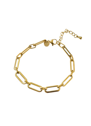 Flat Link Bracelet - B66433-2 - 14K