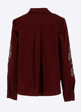 Signe Nature blouse Bordeau ecru 840399 model