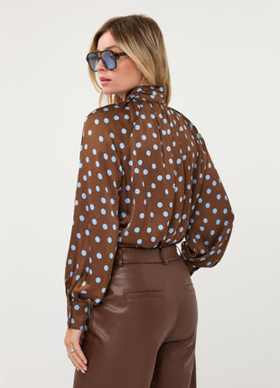 Blouse Scarf Polka Dot W26.10700 Print - Esqualo