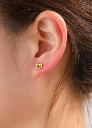 Open Heart Piercing - EP667-2 - 14K
