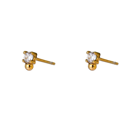 Sparkle Stud - E66176-2 - 14K
