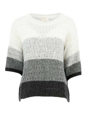 Signe Nature trui Gris clair ecru anth 842217