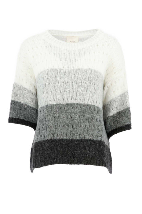 Signe Nature trui Gris clair ecru anth 842217