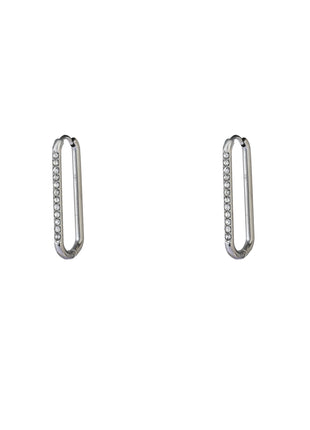 Fine Stones Long Hoop - E66206-1 - RH