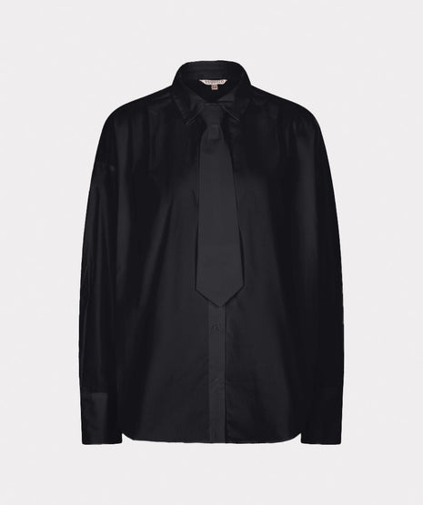 Blouse Tie W26.10733 Black - Esqualo