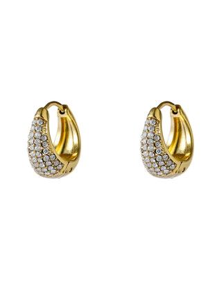 Big Classy Sparkle Creole - E66101-2 - 14K