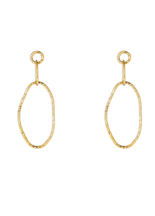 Triple Hoop Dangle - E66079-2 - 14K