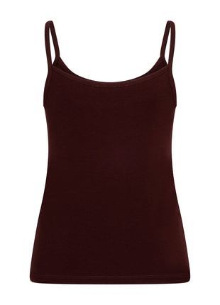 Red Button topje spaghetti burgundy achterzijde
