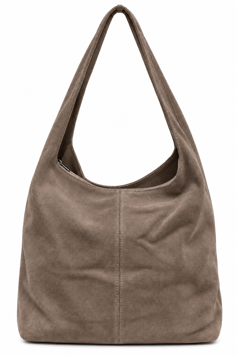 Suède Schoudertas Siena – Beige
