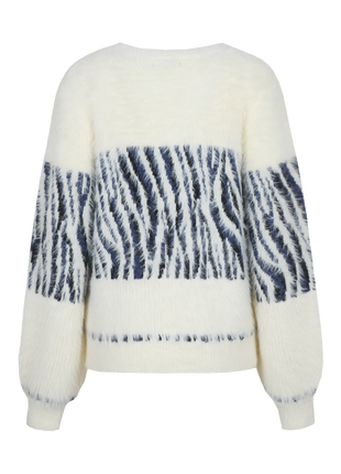 Isabeau knit top Wool White - G-Maxx packshot achterkant