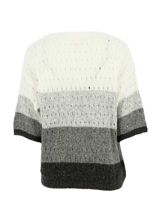 Signe Nature trui Gris clair ecru anth 842217 model