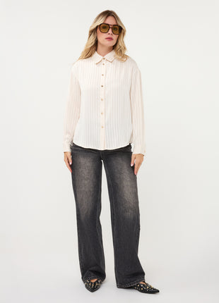 Blouse Striped W26.28721 Vanilla - Esqualo