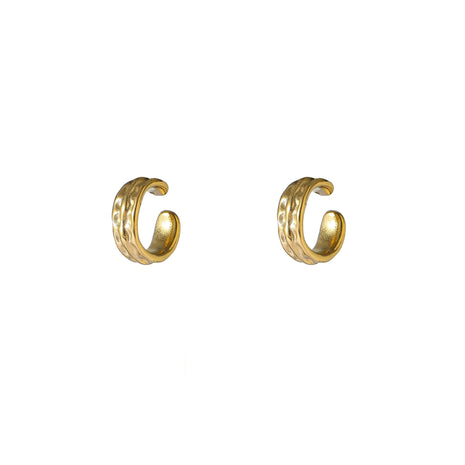 Earcuff rayée - C66361-2 - 14K