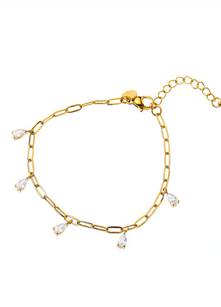 Sparkle Drops Bracelet - B66423-2 - 14K