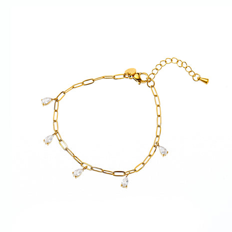 Sparkle Drops Bracelet - B66423-2 - 14K