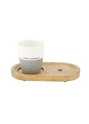 Houten serveerplank hart naturel - Zusss