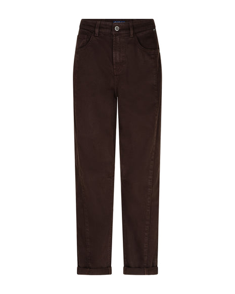 Broek Caitlina Tencel Twill Espresso - Red Button