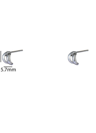 Subtle Double Line Stud - E66183-1 - RH