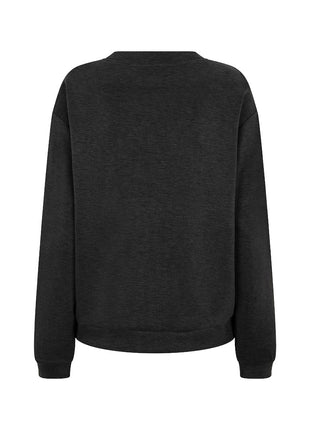 Trui Embellishment modal W26.05705 Charcoal - Esqualo