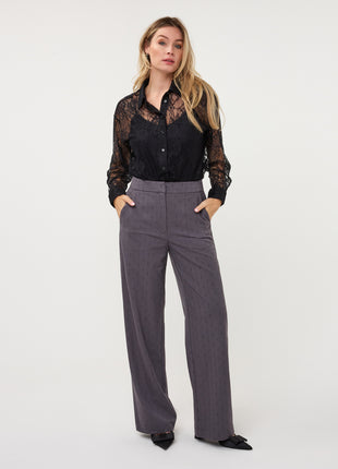 Blouse Oversized lace W26.28710 Black - Esqualo