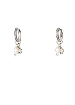 Pearl + Heart Hoop - E66465-1 - RH