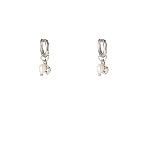 Pearl + Heart Hoop - E66465-1 - RH